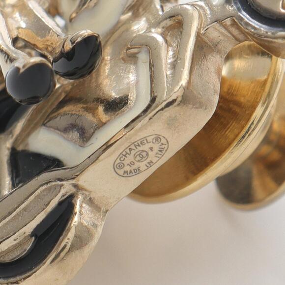 CHANEL Authentic Black Logo Brooch - Picture 3 of 4